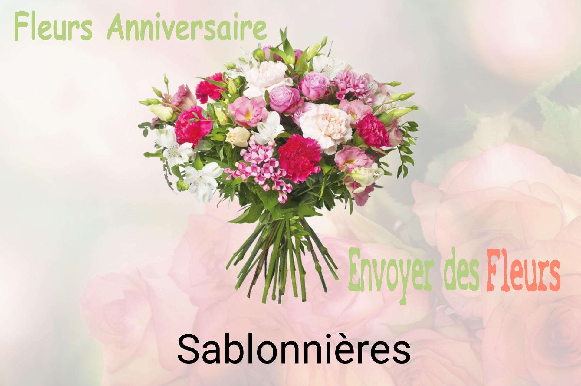 Bouquet de fleurs d’anniversaire livré à Sablonnières